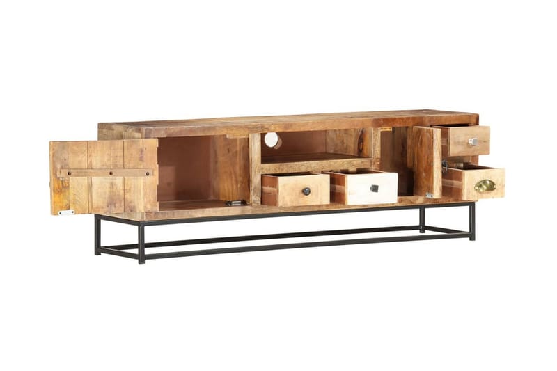 TV-bänk 120x30x40 cm massivt återvunnet trä - Brun - Möbler - Vardagsrum - Tv-möbler & mediamöbler - Tv-bänkar