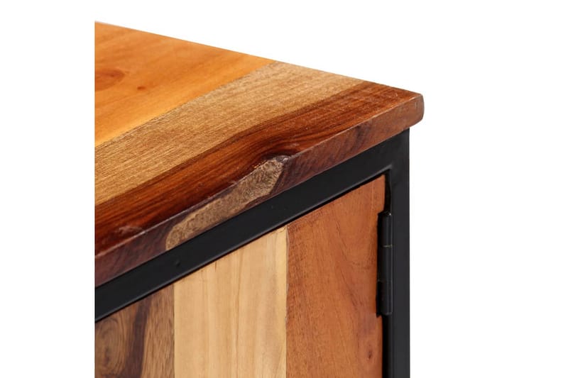 TV-bänk 120x30x40 cm massivt återvunnet trä och stål - Brun - Möbler - Vardagsrum - Tv-möbler & mediamöbler - Tv-bänkar