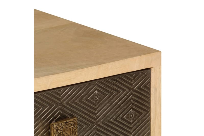 TV-bänk 120x30x40 cm massivt mangoträ - Brun - Möbler - Vardagsrum - Tv-möbler & mediamöbler - Tv-bänkar