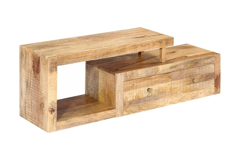 TV-bänk 120x30x40 cm massivt mangoträ - Brun - Möbler - Vardagsrum - Tv-möbler & mediamöbler - Tv-bänkar