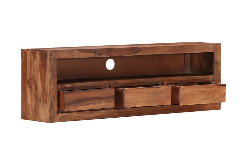 TV-bänk 120x30x40 cm massivt sheshamträ - Brun - Möbler - Vardagsrum - Tv-möbler & mediamöbler - Tv-bänkar