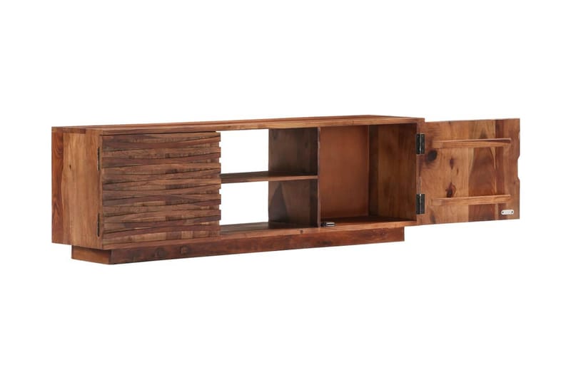 TV-bänk 120x30x40 cm massivt sheshamträ - Brun - Möbler - Vardagsrum - Tv-möbler & mediamöbler - Tv-bänkar