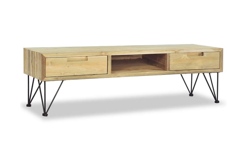 TV-bänk 120x35x35 cm massiv teak - Brun - Möbler - Vardagsrum - Tv-möbler & mediamöbler - Tv-bänkar