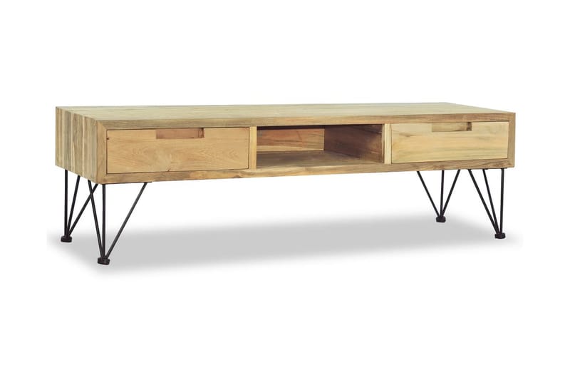 TV-bänk 120x35x35 cm massiv teak - Brun - Möbler - Vardagsrum - Tv-möbler & mediamöbler - Tv-bänkar