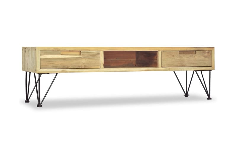 TV-bänk 120x35x35 cm massiv teak - Brun - Möbler - Vardagsrum - Tv-möbler & mediamöbler - Tv-bänkar