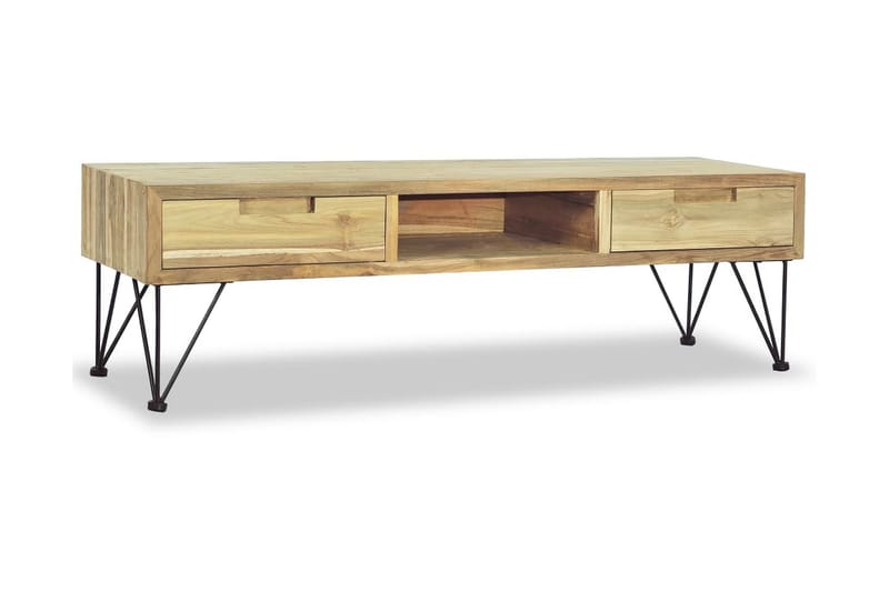 TV-bänk 120x35x35 cm massiv teak - Brun - Möbler - Vardagsrum - Tv-möbler & mediamöbler - Tv-bänkar