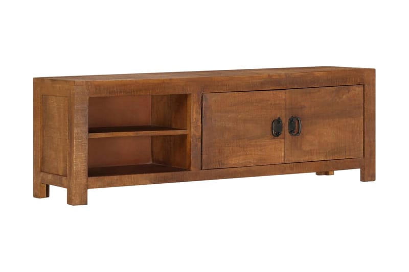 TV-bänk 120x40x30 cm massivt mangoträ - Brun - Möbler - Vardagsrum - Tv-möbler & mediamöbler - Tv-bänkar