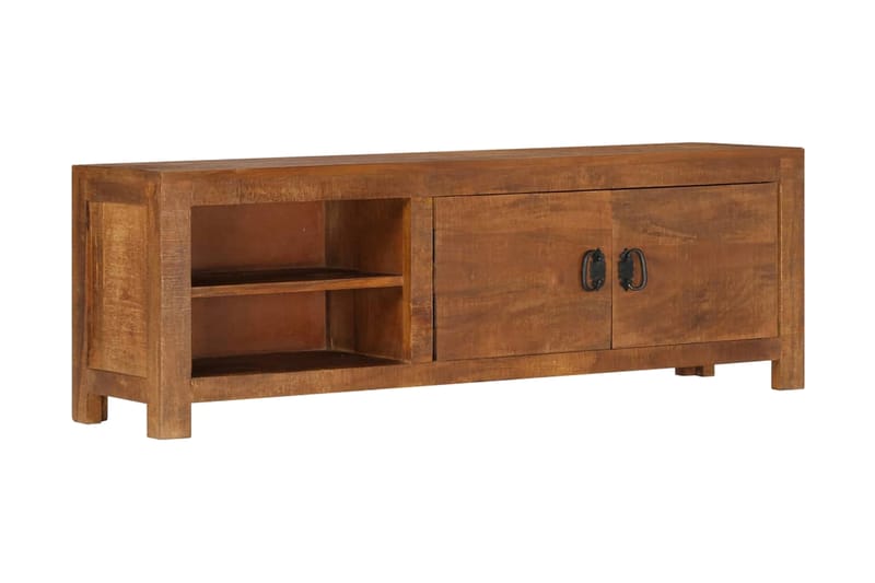 TV-bänk 120x40x30 cm massivt mangoträ - Brun - Möbler - Vardagsrum - Tv-möbler & mediamöbler - Tv-bänkar