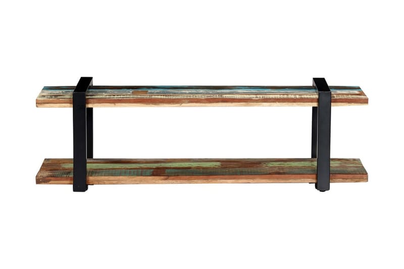 TV-bänk 130x40x40 cm massivt återvunnet trä - Flerfärgad - Möbler - Vardagsrum - Tv-möbler & mediamöbler - Tv-bänkar