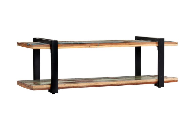 TV-bänk 130x40x40 cm massivt återvunnet trä - Flerfärgad - Möbler - Vardagsrum - Tv-möbler & mediamöbler - Tv-bänkar