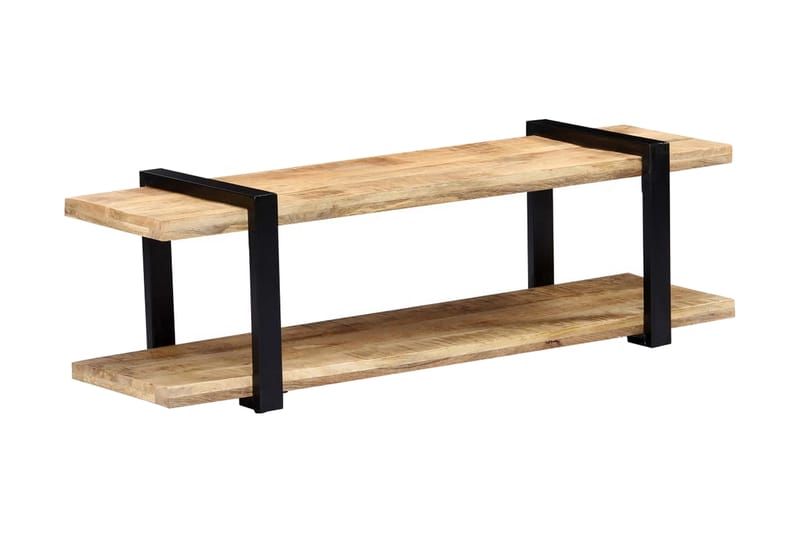 TV-bänk 130x40x40 cm massivt mangoträ - Brun - Möbler - Vardagsrum - Tv-möbler & mediamöbler - Tv-bänkar