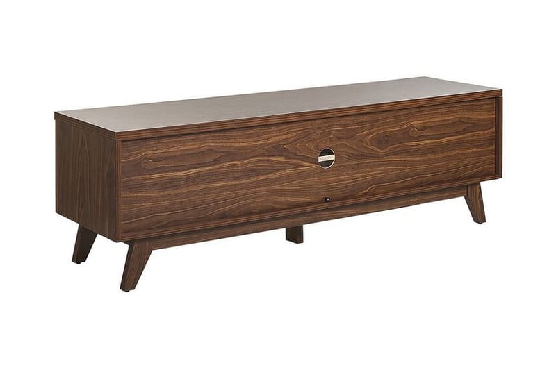 TV-bänk 140 cm mörkbrun PRESCOT - Trä/natur - Möbler - Vardagsrum - Tv-möbler & mediamöbler - Tv-bänkar