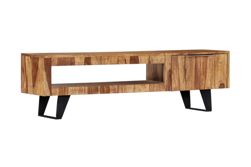 TV-bänk 140x30x40 cm massivt sheshamträ - Brun - Möbler - Vardagsrum - Tv-möbler & mediamöbler - Tv-bänkar