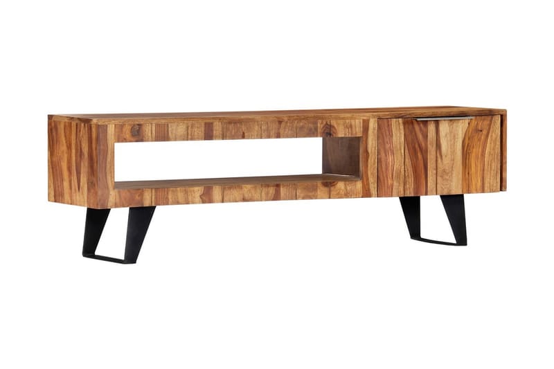 TV-bänk 140x30x40 cm massivt sheshamträ - Brun - Möbler - Vardagsrum - Tv-möbler & mediamöbler - Tv-bänkar