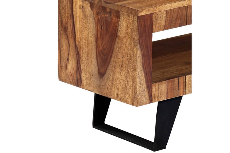 TV-bänk 140x30x40 cm massivt sheshamträ - Brun - Möbler - Vardagsrum - Tv-möbler & mediamöbler - Tv-bänkar