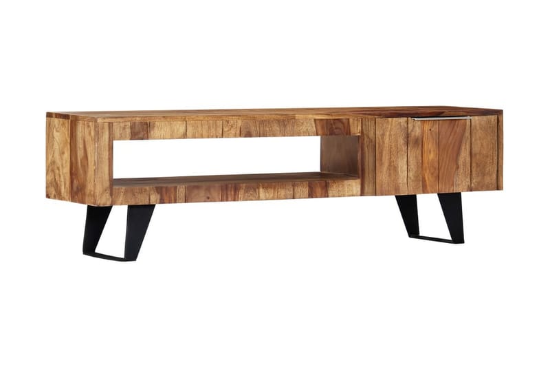 TV-bänk 140x30x40 cm massivt sheshamträ - Brun - Möbler - Vardagsrum - Tv-möbler & mediamöbler - Tv-bänkar