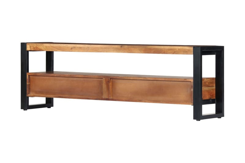 TV-bänk 140x30x45 cm massivt akaciaträ - Brun - Möbler - Vardagsrum - Tv-möbler & mediamöbler - Tv-bänkar