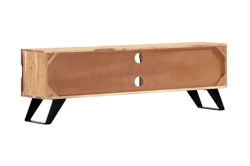 TV-bänk 140x30x45 cm massivt akaciaträ - Brun - Möbler - Vardagsrum - Tv-möbler & mediamöbler - Tv-bänkar