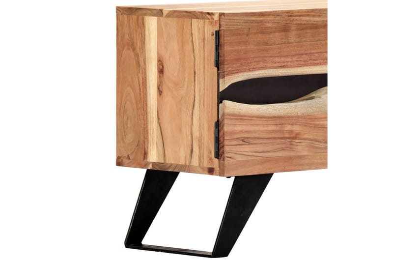 TV-bänk 140x30x45 cm massivt akaciaträ - Brun - Möbler - Vardagsrum - Tv-möbler & mediamöbler - Tv-bänkar