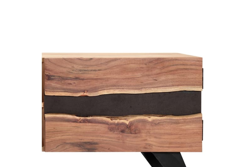 TV-bänk 140x30x45 cm massivt akaciaträ - Brun - Möbler - Vardagsrum - Tv-möbler & mediamöbler - Tv-bänkar