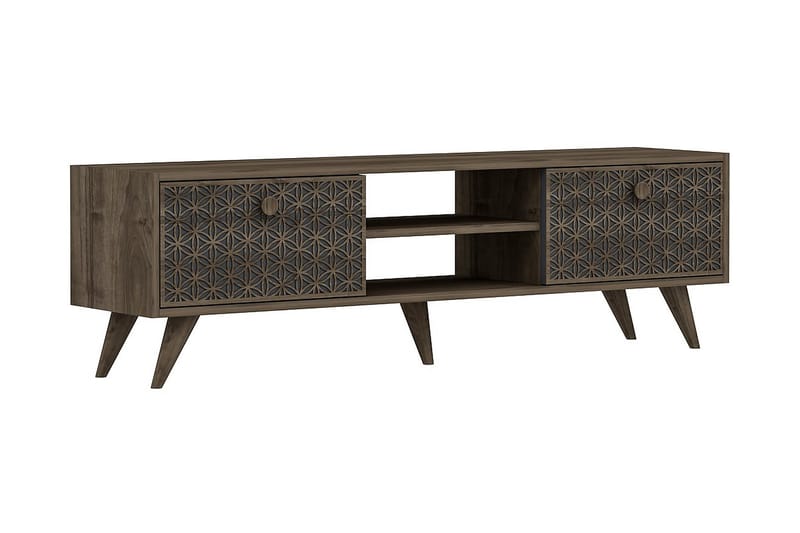 TV-BÄNK 150 cm Valnöt/Antracit - Möbler - Vardagsrum - Tv-möbler & mediamöbler - Tv-bänkar