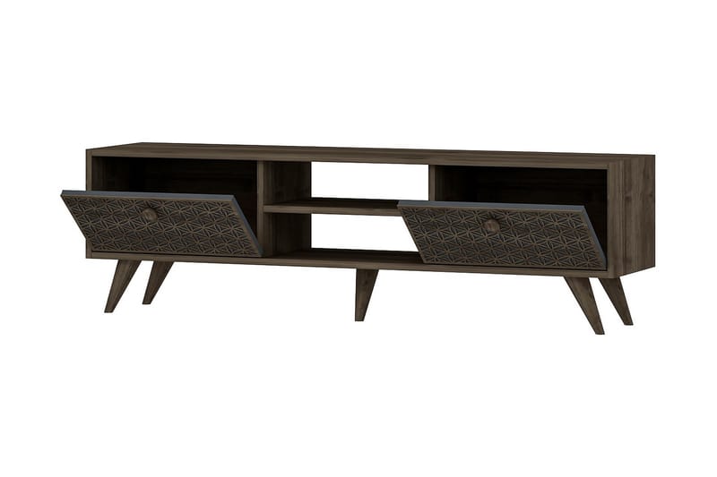TV-BÄNK 150 cm Valnöt/Antracit - Möbler - Vardagsrum - Tv-möbler & mediamöbler - Tv-bänkar