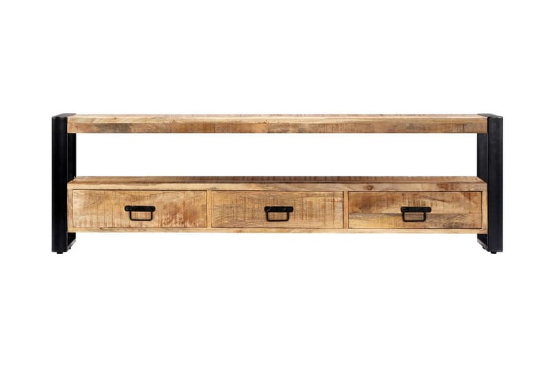 TV-bänk 150x30x45 cm massivt mangoträ - Brun - Möbler - Vardagsrum - Tv-möbler & mediamöbler - Tv-bänkar