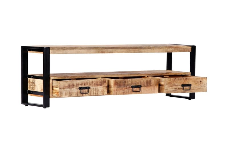 TV-bänk 150x30x45 cm massivt mangoträ - Brun - Möbler - Vardagsrum - Tv-möbler & mediamöbler - Tv-bänkar