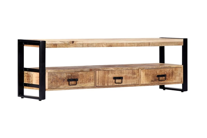 TV-bänk 150x30x45 cm massivt mangoträ - Brun - Möbler - Vardagsrum - Tv-möbler & mediamöbler - Tv-bänkar