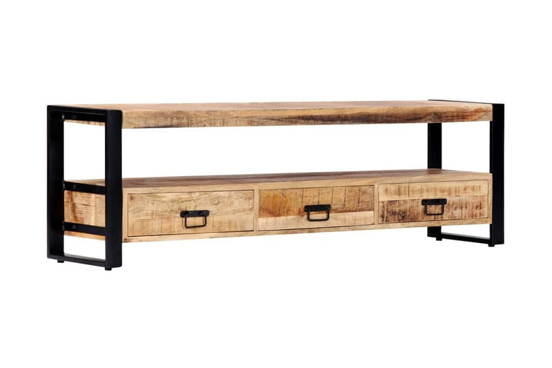 TV-bänk 150x30x45 cm massivt mangoträ - Brun - Möbler - Vardagsrum - Tv-möbler & mediamöbler - Tv-bänkar