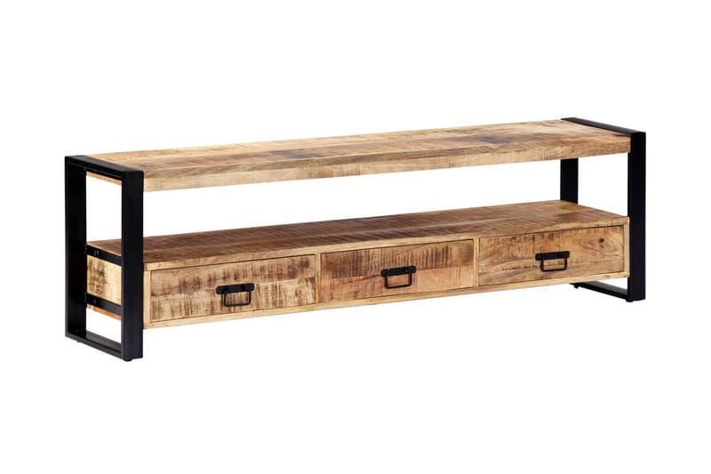 TV-bänk 150x30x45 cm massivt mangoträ - Brun - Möbler - Vardagsrum - Tv-möbler & mediamöbler - Tv-bänkar