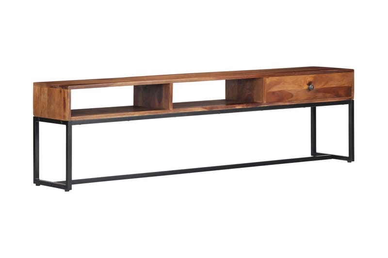 TV-bänk 160x30x45 cm massivt sheshamträ - Brun - Möbler - Vardagsrum - Tv-möbler & mediamöbler - Tv-bänkar