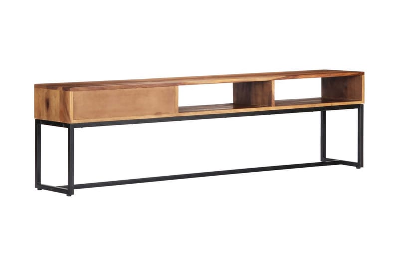 TV-bänk 160x30x45 cm massivt sheshamträ - Brun - Möbler - Vardagsrum - Tv-möbler & mediamöbler - Tv-bänkar
