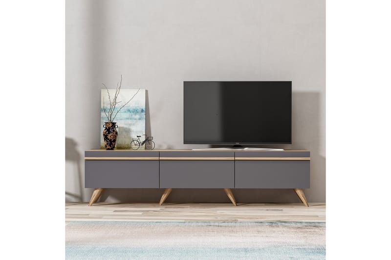 Tv-bänk 180 cm - Antracit - Möbler - Vardagsrum - Tv-möbler & mediamöbler - Tv-bänkar