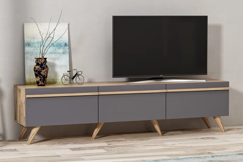 Tv-bänk 180 cm, Antracit