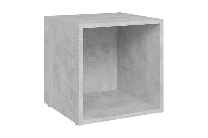TV-bänk 2 st betonggrå 37x35x37 cm spånskiva - Grå - Möbler - Vardagsrum - Tv-möbler & mediamöbler - Tv-bänkar