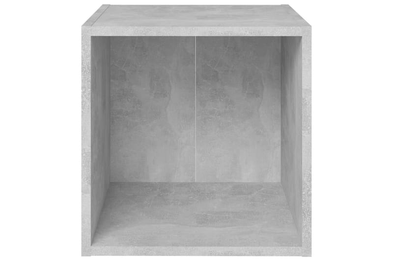 TV-bänk 2 st betonggrå 37x35x37 cm spånskiva - Grå - Möbler - Vardagsrum - Tv-möbler & mediamöbler - Tv-bänkar