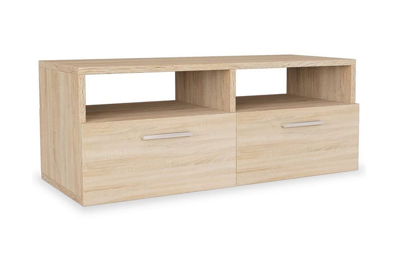 TV-bänk 2 st spånskiva 95x35x36 cm ek - Brun - Möbler - Vardagsrum - Tv-möbler & mediamöbler - Tv-bänkar