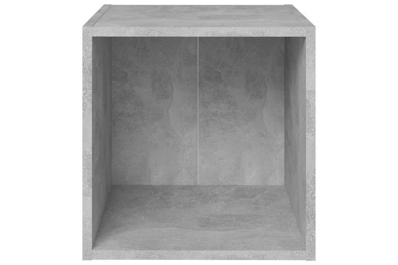 TV-bänk 4 st betonggrå 37x35x37 cm spånskiva - Grå - Möbler - Vardagsrum - Tv-möbler & mediamöbler - Tv-bänkar