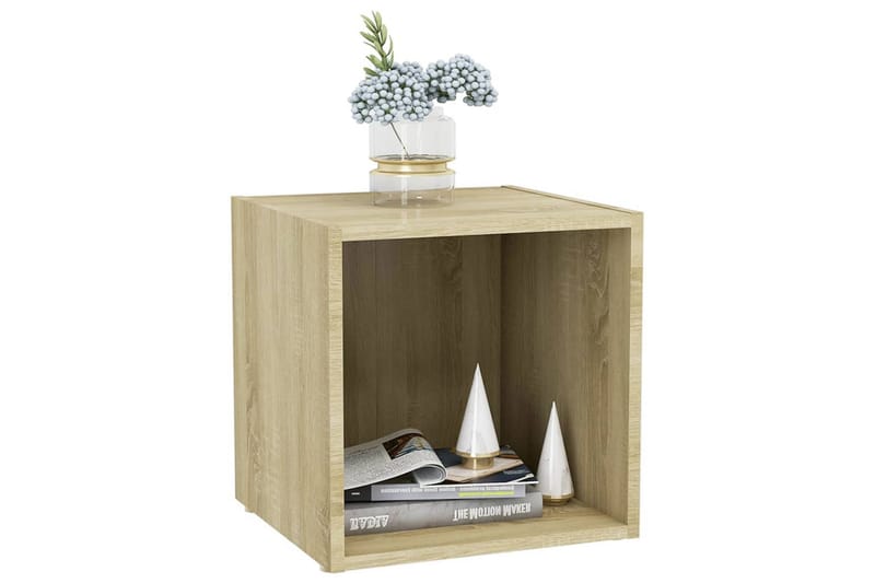 TV-bänk 4 st sonoma-ek 37x35x37 cm spånskiva - Brun - Möbler - Vardagsrum - Tv-möbler & mediamöbler - Tv-bänkar