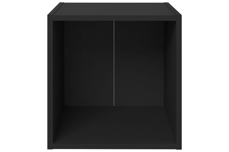 TV-bänk 4 st svart 37x35x37 cm spånskiva - Svart - Tv-bänkar