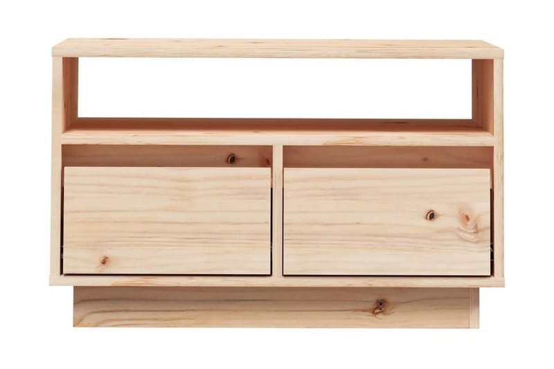 Tv-bänk 60x35x37 cm massiv furu - Brun - Möbler - Vardagsrum - Tv-möbler & mediamöbler - Tv-bänkar