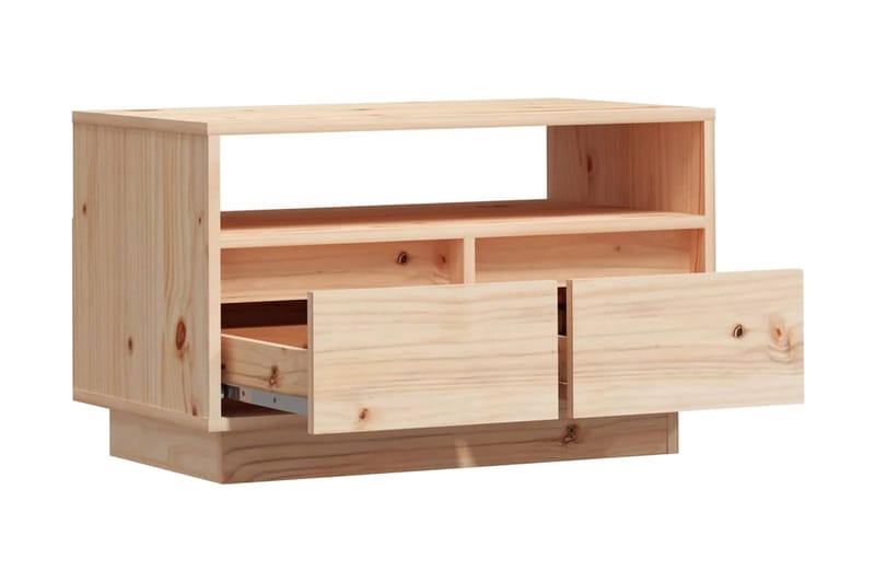 Tv-bänk 60x35x37 cm massiv furu - Brun - Möbler - Vardagsrum - Tv-möbler & mediamöbler - Tv-bänkar