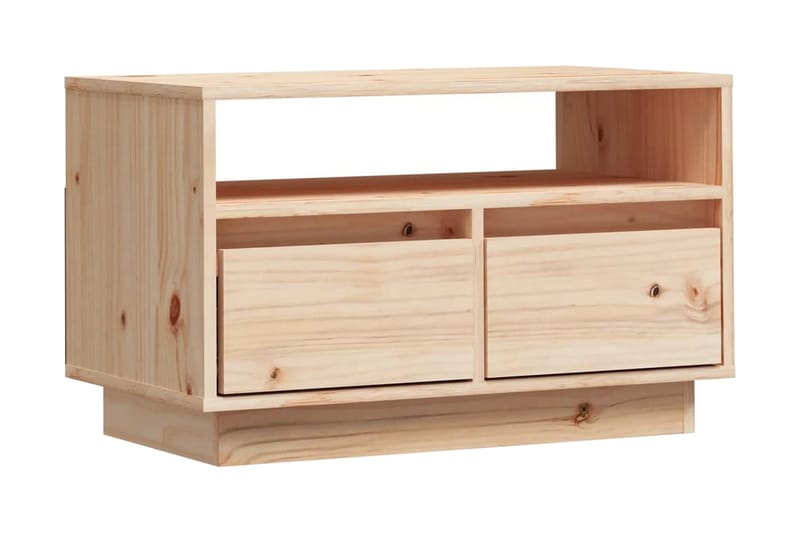 Tv-bänk 60x35x37 cm massiv furu - Brun - Möbler - Vardagsrum - Tv-möbler & mediamöbler - Tv-bänkar