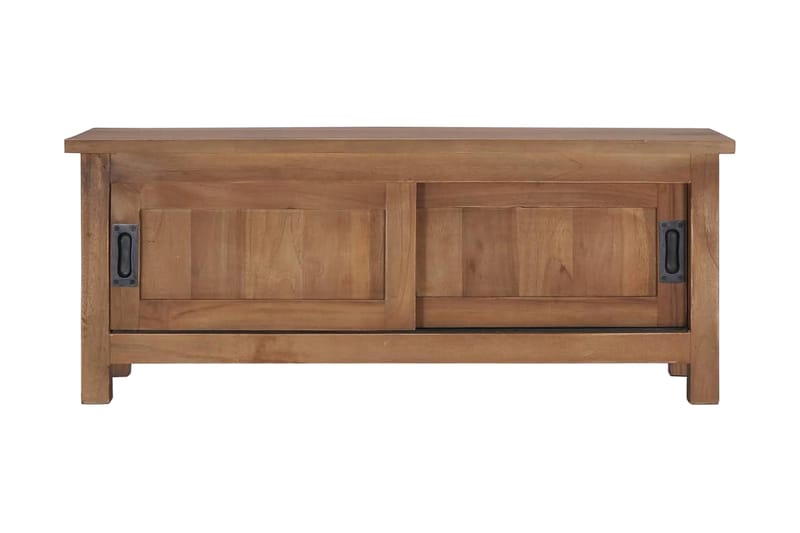 TV-bänk 90x30x35 cm massiv teak - Brun - Möbler - Vardagsrum - Tv-möbler & mediamöbler - Tv-bänkar