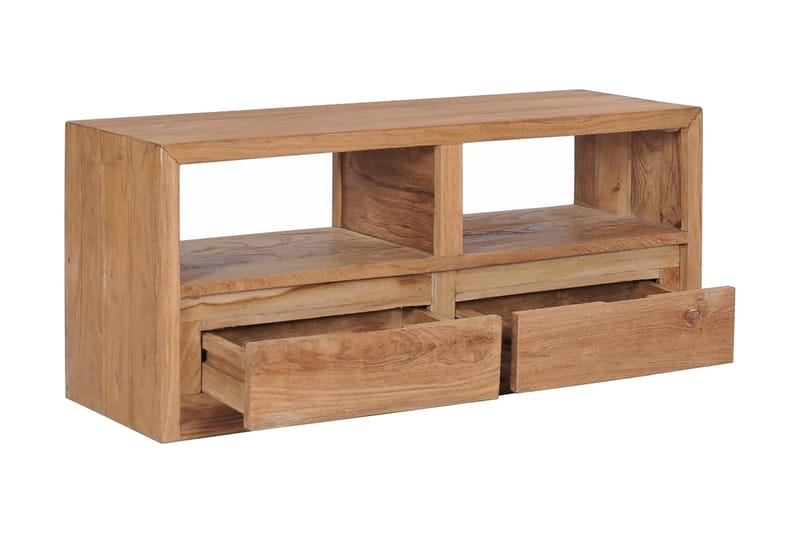 TV-bänk 90x30x40 cm massiv teak - Brun - Möbler - Vardagsrum - Tv-möbler & mediamöbler - Tv-bänkar