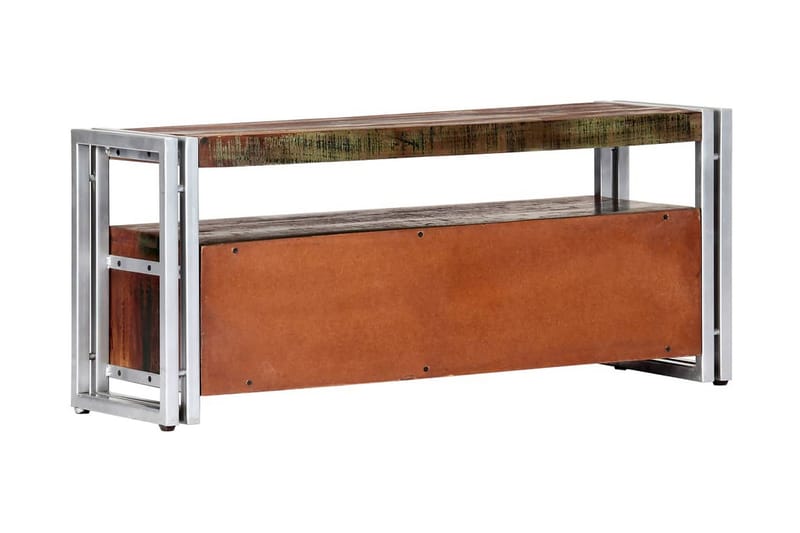 TV-bänk 90x30x40 cm massivt återvunnet trä - Flerfärgad - Möbler - Vardagsrum - Tv-möbler & mediamöbler - Tv-bänkar