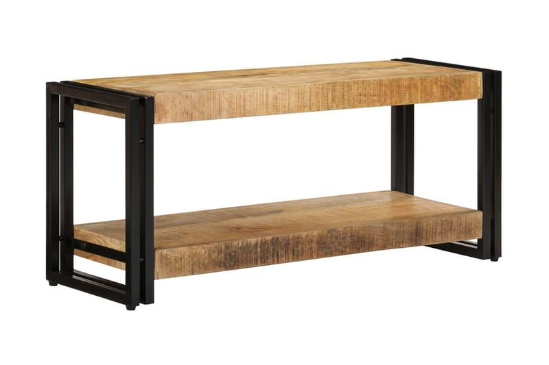 TV-bänk 90x30x40 cm massivt mangoträ - Brun - Möbler - Vardagsrum - Tv-möbler & mediamöbler - Tv-bänkar