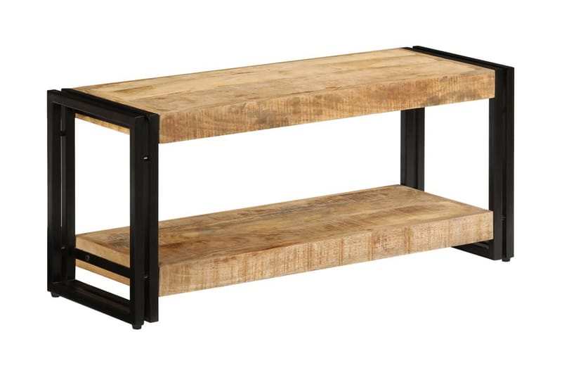 TV-bänk 90x30x40 cm massivt mangoträ - Brun - Möbler - Vardagsrum - Tv-möbler & mediamöbler - Tv-bänkar