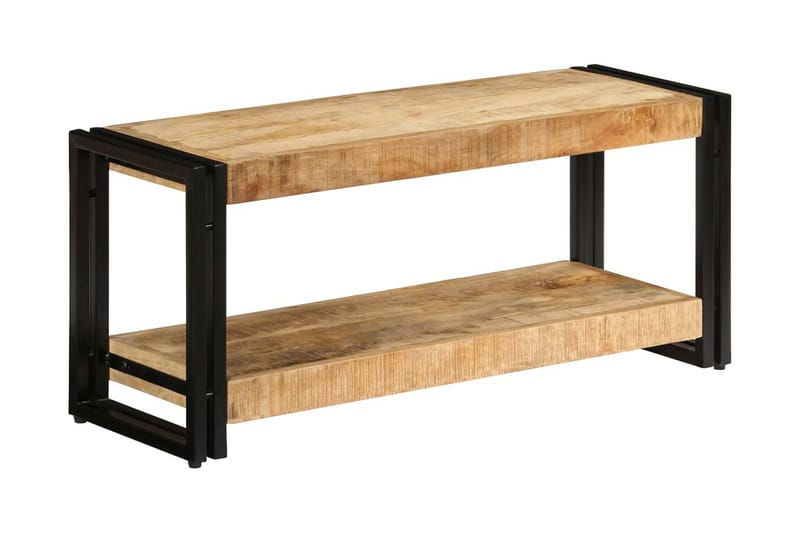 TV-bänk 90x30x40 cm massivt mangoträ - Brun - Möbler - Vardagsrum - Tv-möbler & mediamöbler - Tv-bänkar